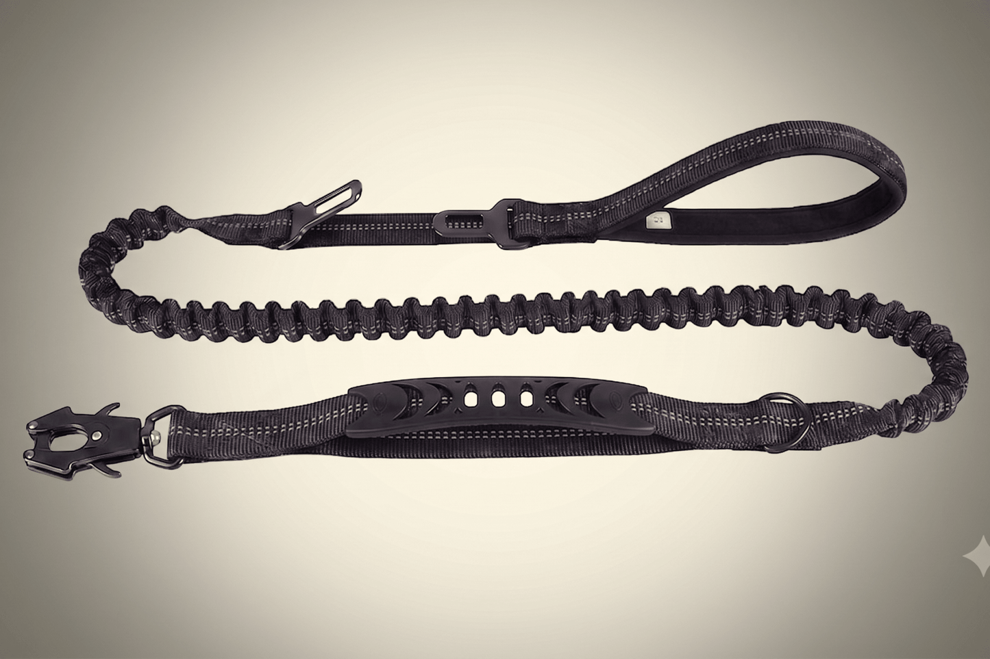 Tactical Bungee Dog Leash – Shock-Proof & Heavy-Duty - HappyTails Co