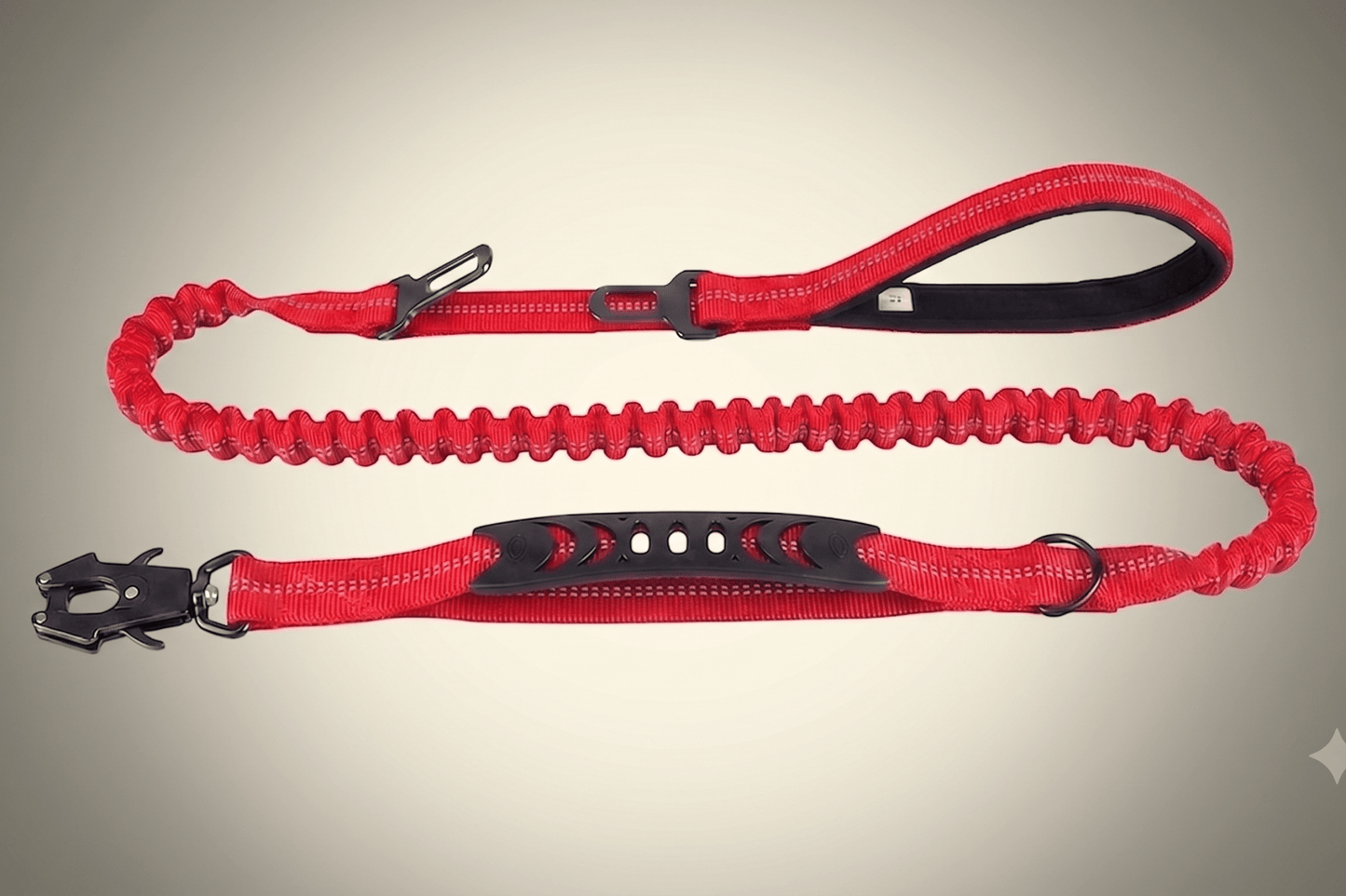 Tactical Bungee Dog Leash – Shock-Proof & Heavy-Duty - HappyTails Co