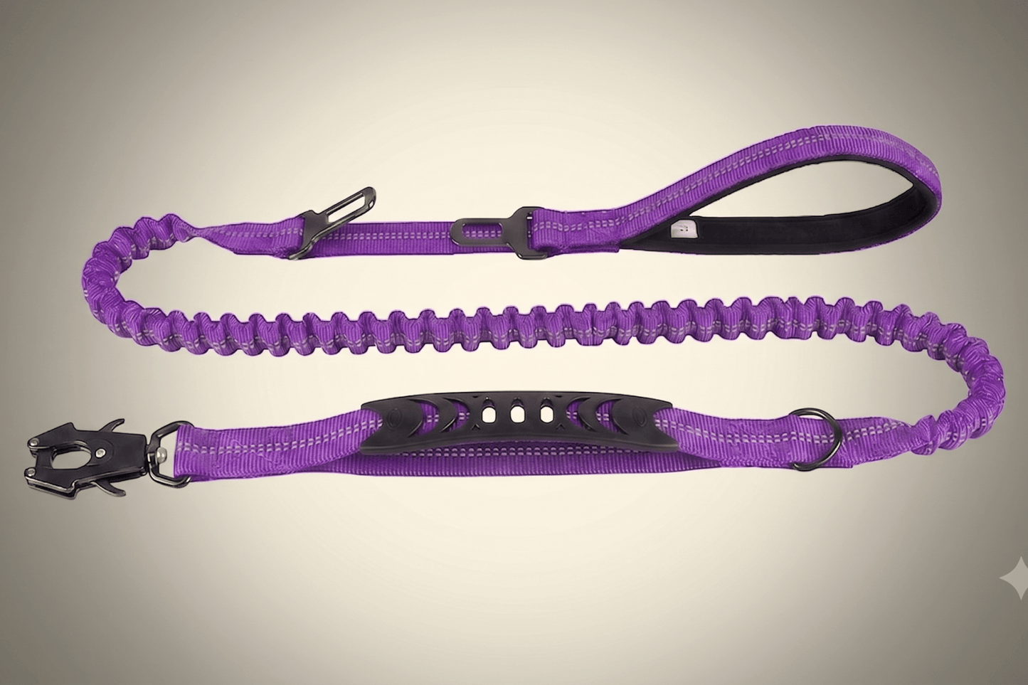 Tactical Bungee Dog Leash – Shock-Proof & Heavy-Duty - HappyTails Co