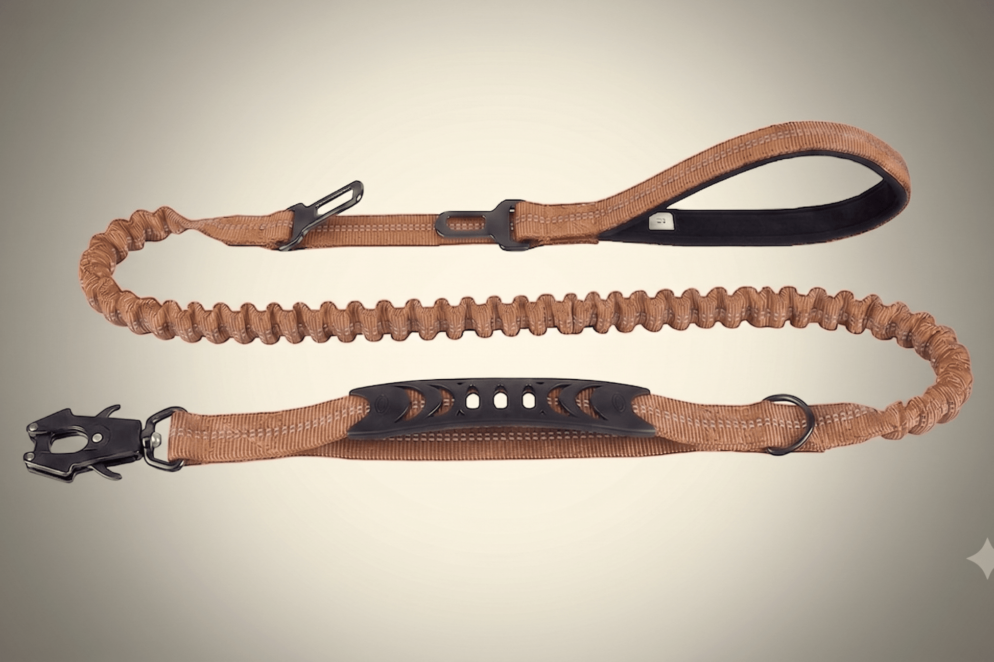 Tactical Bungee Dog Leash – Shock-Proof & Heavy-Duty - HappyTails Co
