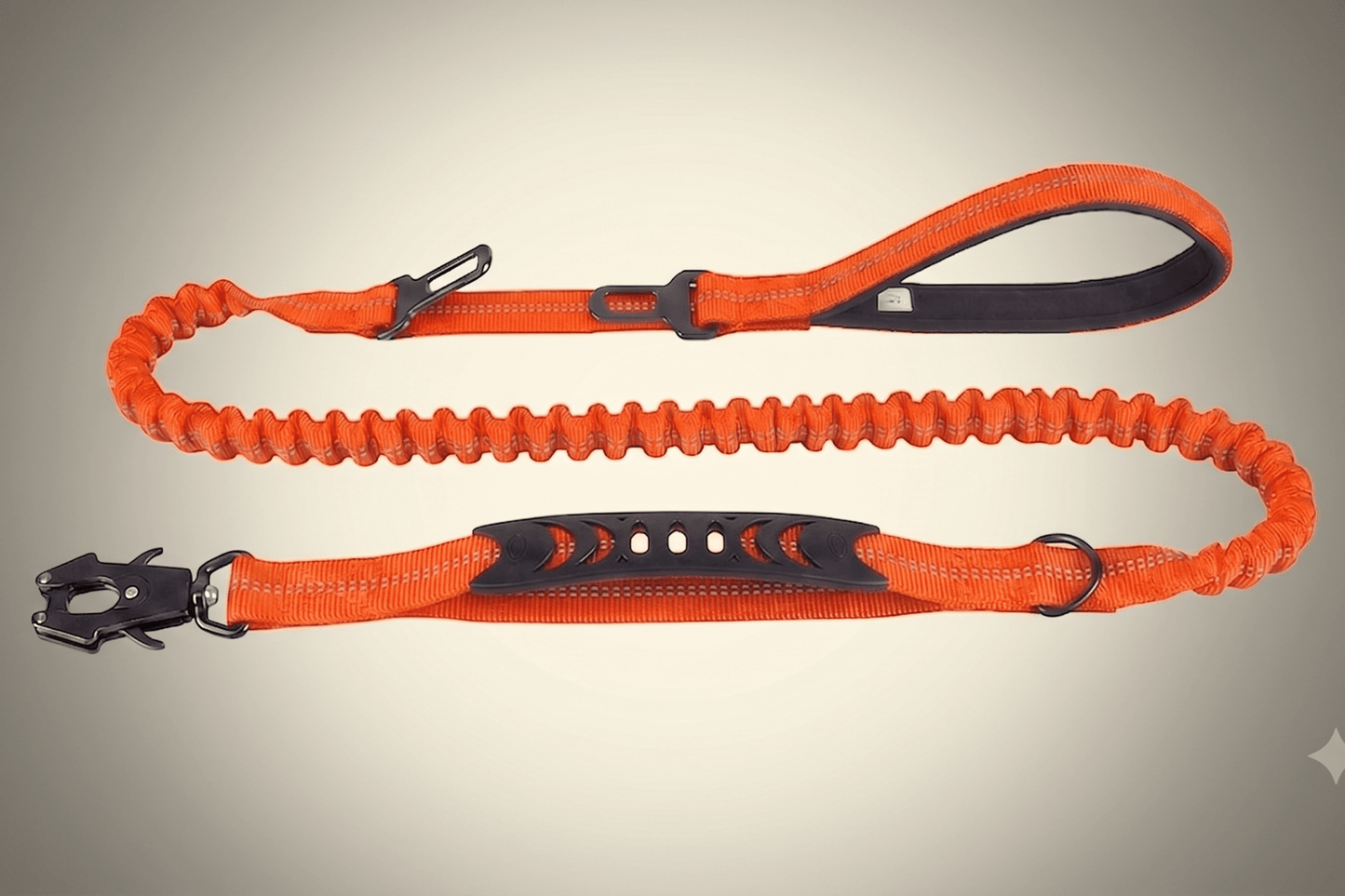 Tactical Bungee Dog Leash – Shock-Proof & Heavy-Duty - HappyTails Co